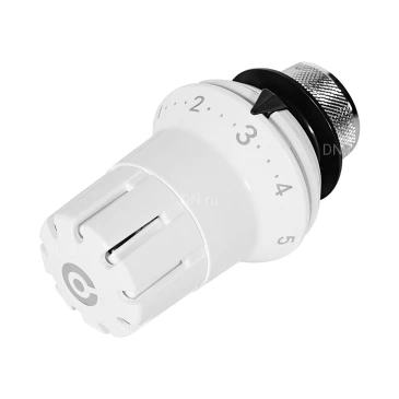 Головка термостатическая ROMMER RHT-0001 M30x1.5 Ру10, с жидкостным чувствительным элементом, диапазон регулировки 6-28°C, цвет - белый