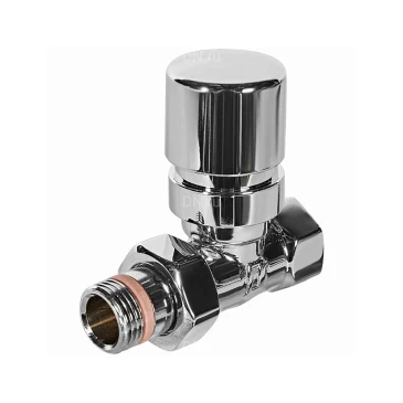 Клапан термостатический STOUT DESIGN SVTD-0001 1/2″ Ду15 Ру10 для радиаторов, прямой, ручное регулирование, внутренняя-наружная резьба, корпус - латунь CW617N, уплотнение - EPDM, цвет - хром