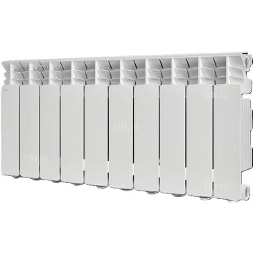 Радиатор алюминиевый STOUT Gamma 500 SRA-3310-050010, 556х800мм, теплоотдача - 1830Вт, подключение - боковое, материал - алюминий, цвет - белый RAL 9010