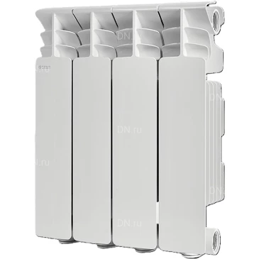 Радиатор алюминиевый STOUT Gamma 500 SRA-3310-050004, 556х320мм, теплоотдача - 732Вт, подключение - боковое, материал - алюминий, цвет - белый RAL 9010