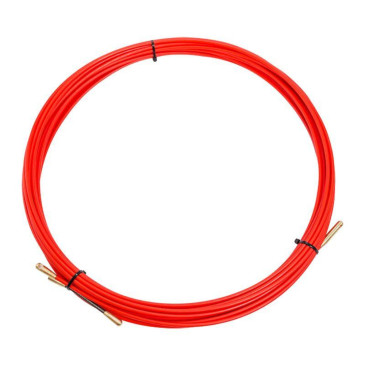 Протяжка кабельная REXANT 15 м стеклопруток, диаметр - 3.5 мм, в бухте, цвет - красный