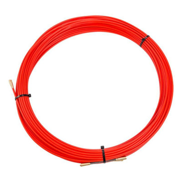 Протяжка кабельная REXANT 30 м стеклопруток, диаметр - 3.5 мм, в бухте, цвет - красный