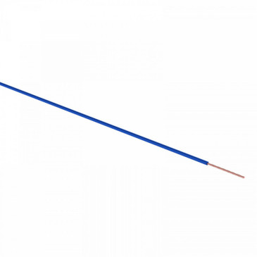 Провод REXANT ПГВА 1x2.5, количество жил - 1, напряжение - 48 В, сечение - 2.5 мм2, материал изоляции - поливинилхлорид, цвет - синий, бухта - 100 м