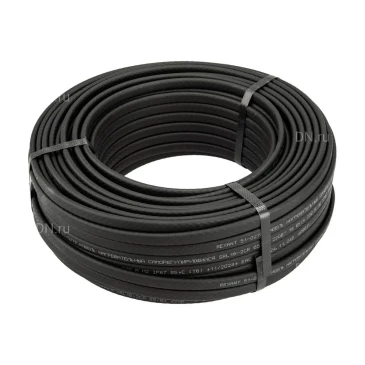 Кабель нагревательный REXANT SRL16-2CR саморегулирующийся, экранированный, тепловая мощность - 16Вт/м, длина - 50м, цвет - черный, 220В