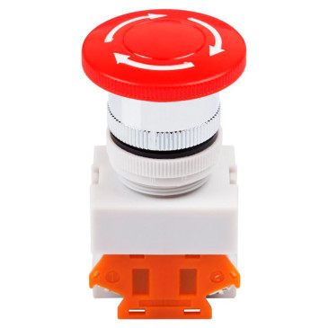 Кнопка аварийной остановки Rexant D22 грибовидная, с фиксацией, 10А, 380В, цвет – красный