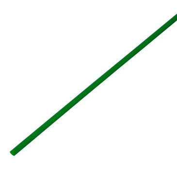 Трубка термоусадочная REXANT ТУТ нг Дн3/1.5 L=1 м тонкостенная, с подавлением горения, диаметр до усадки 3 мм, диаметр после усадки 1.5 мм, материал - полиолефин, коэффициент усадки - 2:1, цвет - зеленый