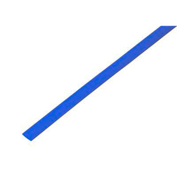 Трубка термоусадочная REXANT ТУТ нг Дн8/4 L=1 м тонкостенная, с подавлением горения, диаметр до усадки 8 мм, диаметр после усадки 4 мм, материал - полиолефин, коэффициент усадки - 2:1, цвет - синий