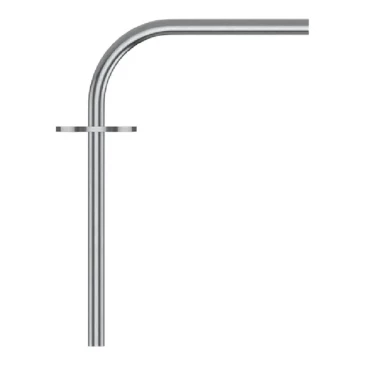 Штуцер RGP MKS-175 угловой для датчика перепада давления, материал корпуса - нержавеющая сталь, 115мм