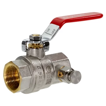 Кран шаровой Ридан BVR-DR 1 1/2″ Ду40 Ру40 полнопроходной, двухходовой, латунь ЛС58-2, внутренняя резьба, рукоятка, со спускником Кран шаровой Ридан BVR-DR 1 1/2″ Ду40 Ру40 полнопроходной, двухходовой, латунь ЛС58-2, внутренняя резьба, рукоятка, со спускником