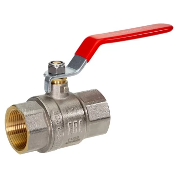Кран шаровой Ридан BVR-R 1 1/4″ Ду32 Ру40 полнопроходной, двухходовой, латунь ЛС58-2, внутренняя резьба, рукоятка Кран шаровой Ридан BVR-R 1 1/4″ Ду32 Ру40 полнопроходной, двухходовой, латунь ЛС58-2, внутренняя резьба, рукоятка
