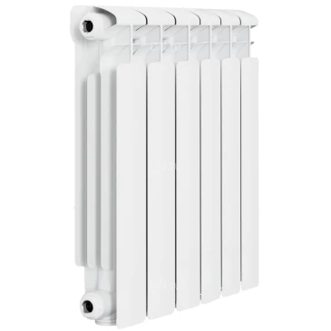 Радиатор алюминиевый RIFAR Alum Eco 500 14 секций, теплоотдача - 2310Вт, боковое подключение, цвет - белый