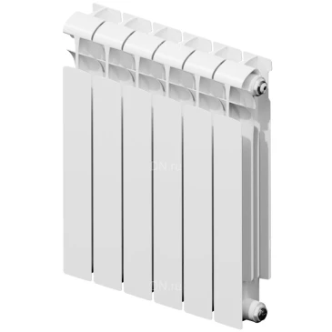 Радиатор биметаллический RIFAR EcoBuild 500 14 секций, теплоотдача - 2604Вт, боковое подключение, цвет - белый