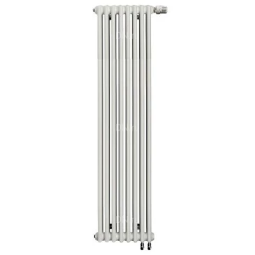 Радиатор стальной трубчатый RIFAR TUBOG Ventil 2180, 5 секций, 2 трубы, теплоотдача - 990Вт, нижнее одностороннее подключение с термостатическим клапаном, цвет - RAL9016