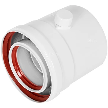 Конденсатоотводчик ROMMER RCA-8125-000101 Ду80х125 универсальный традиционный коаксиальный, тип соединения - папа-мама