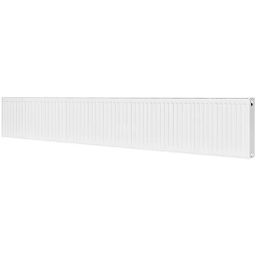 Радиатор стальной панельный ROMMER Compact RRS-2010-224260, тип 22, 400х2600мм, теплоотдача - 5047Вт, подключение - боковое, материал - сталь, цвет - белый