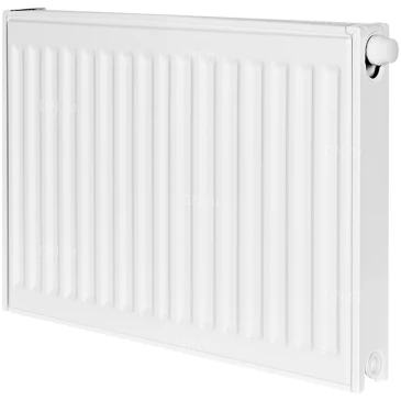 Радиатор стальной панельный ROMMER Ventil RRS-2020-214070, тип 21, 400х700мм, теплоотдача - 1008Вт, подключение - нижнее правое со вставкой вентильной термостатической, материал - сталь, цвет - белый