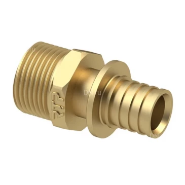 Муфта аксиальная РосТурПласт Дн25x1″ Ру16 для труб PEX, наружная резьба