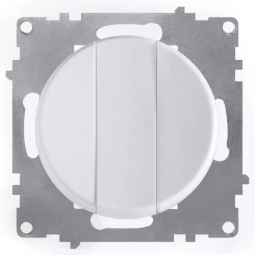 Выключатель трехклавишный OneKeyElectro СП Florence 10А, IP20, механизм, цвет - белый