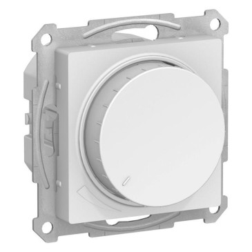 Светорегулятор Systeme Electric AtlasDesign 400Вт поворотно-нажимной, механизм, цвет - белый