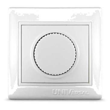 Светорегулятор UNIVersal Севиль 500Вт скрытой установки, цвет - белый