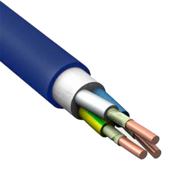 Кабель Русский Свет ВВГнг(А)-FRLS 3х6 ОК (N PE) количество жил - 3, напряжение - 660 В, сечение - 6 мм2, материал изоляции - поливинилхлорид, цвет - синий