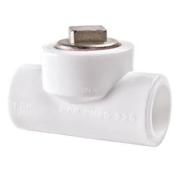 Фильтр грязевик PPR РВК Дн25 Ру20, прямой, материал корпуса  - полипропилен, присоединение - под приварку