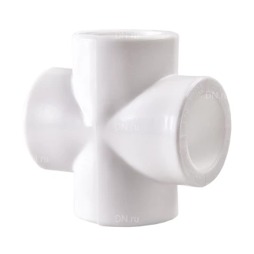 Крестовина PPR РВК Дн32 Ру25, материал корпуса - полипропилен, присоединение - под приварку
