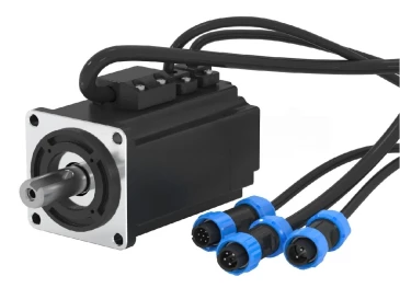 Серводвигатель LEADSHINE ELVM6040V48FH-M17-HD трехфазный, монтажное исполнение - фланец NEMA 24 (60мм), мощность - 0.4кВт, частота вращения - 3000об/мин, энкодер 17Bit