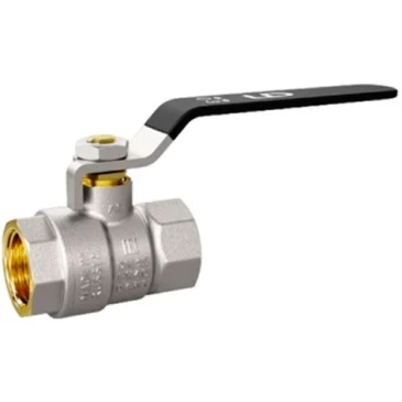 Кран шаровой LD Pride 47.32.В-В.Р (рычаг стальной) 1 1/4″ Ду32 Ру25 стандартнопроходной, двухходовой, латунь ЛС59-1, уплотнение - PTFE, внутренняя резьба, ручка-рычаг, стальной