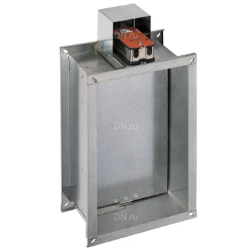 Клапан противопожарный SHUFT SHFDO-60-O-550_300-MB230-0-0-0-0 нормально-открытый, прямоугольный, предел огнестойкости - El 60, корпус - оцинкованная сталь