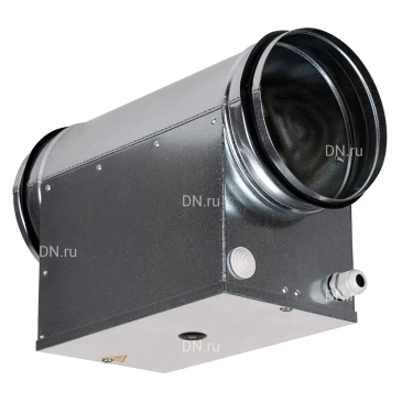 Воздухонагреватель канальный SHUFT EHC 100-2,4/1 электрический, корпус - оцинкованная сталь, мощность - 2.4кВт, производительность - 40м3/час, 220В