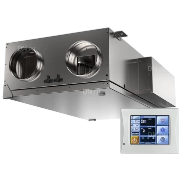 Приточно-вытяжная установка SHUFT UniMAX-P 850CW EC тип нагревателя - водяной, производительность - до 850м3/ч, 220В