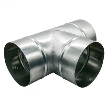 Тройник Россия Кр 160-280-160-44-90, корпус - оцинкованная сталь 0.50мм, 100-с ЖК