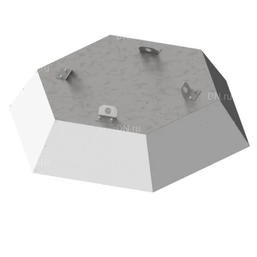 Зонт вентилятора SHUFT RAD-5, матовый серебристый, сечение - круглое, корпус - оцинкованная сталь