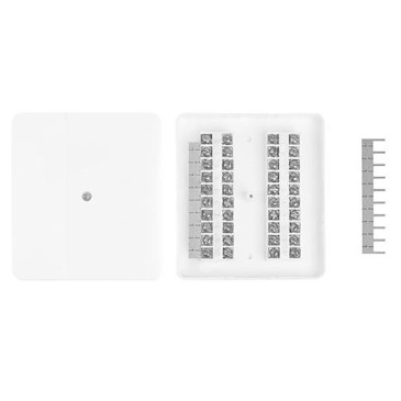 Коробка коммутационная SLT КРТП-10 на винте разветвительная, низковольтная, 20 контактов, цвет белый