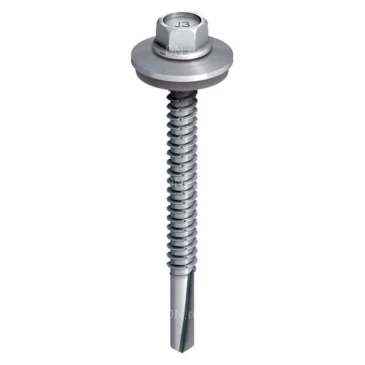 Шуруп самосверлящий EJOT SAPHIR JT3-12-5.5х158 E16 диаметр 5.5мм, длина 158мм, толщина соединительных деталей 99-131мм, материал - нержавеющая сталь А2, уплотнительная шайба E16, упаковка - 150шт