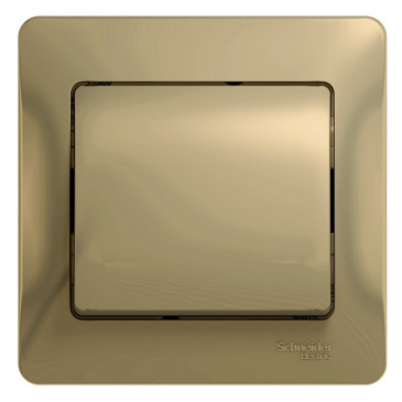 Выключатель одноклавишный Systeme Electric Glossa скрытой установки, номинальный ток - 10 А, степень защиты IP20, цвет - титан