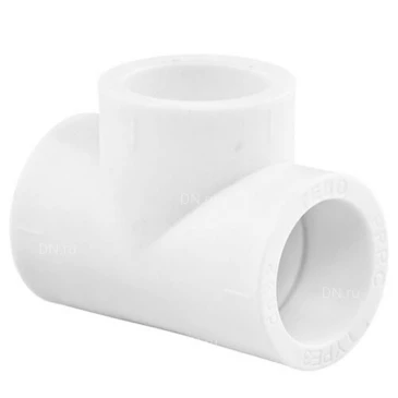 Тройник PPR TEBO Дн50х50х50 Ру20 равнопроходный, материал корпуса - полипропилен, присоединение - под приварку
