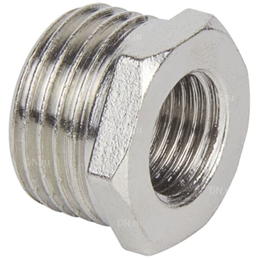 Переходник-футорка TEBO 3/4″х1″ Ду20х25 Ру40, внутренняя / наружная резьба, корпус - латунь никелированная