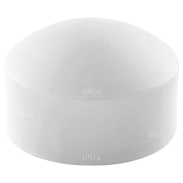 Заглушка TEBO Дн50 Ру20 под приварку, корпус - полипропилен PP-R, белая