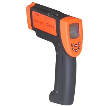 Пирометр ТЕХНО-АС С-20.4 инфракрасный, диапазон измеряемых температур -18-1650°С, напряжение питания - 9В