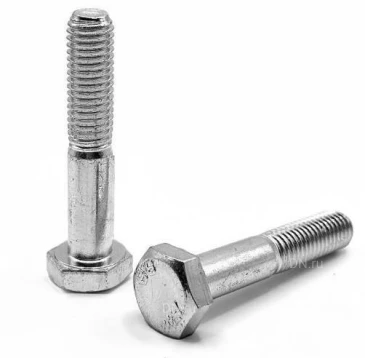Болт Т шестигранный Технотрон М16х55 с неполной резьбой, корпус - сталь, класс прочности 8.8, оцинкованный, весовой, фасовка - 20кг, ГОСТ 7798-70