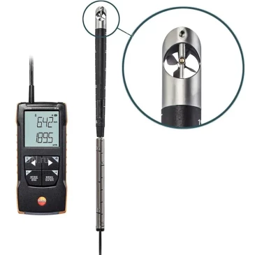 Анемометр Testo 416 NEW, диапазон измерения скорости воздушного потока - 0.6-40м/с