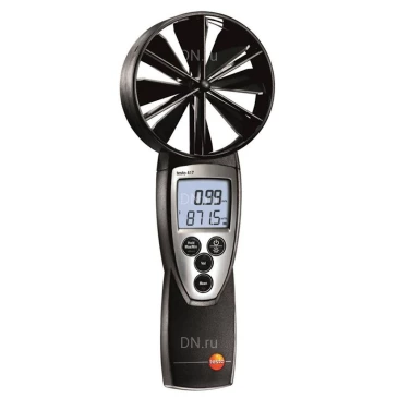 Термоанемометр Testo 417 с поверкой, диапазон измерения скорости воздушного потока - 0.3-20м/с, диапазон измеряемых температур от 0 до +50°C