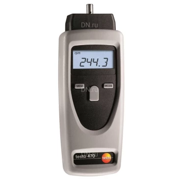 Тахометр Testo 470 комбинированный с поверкой, диапазон измерений - 1-99999об/мин