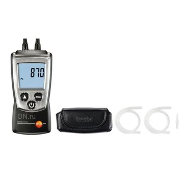 Манометр Testo 510 дифференциальный с поверкой цифровой, диапазон измерения давления 0-100 гПа, разрешение - 0.01гПа