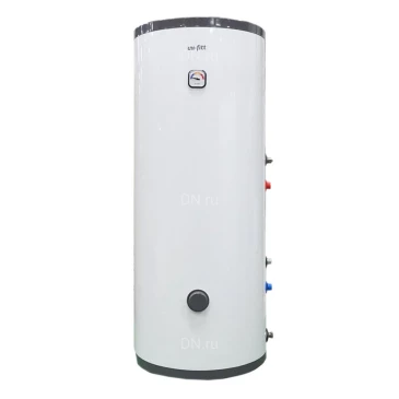 Бойлер косвенного нагрева UNI-FITT STINOX F 150-200 напольный, объем - 200л, мощность - 30кВт, корпус - нержавеющая сталь, Tmax 90°C, подключение - боковое, с ревизионным отверстием