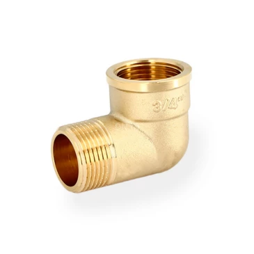 Угол Uni-Fitt 611G 1 1/2″ Ду40 Ру30 90° корпус - латунь, присоединение - наружная/внутренняя резьба