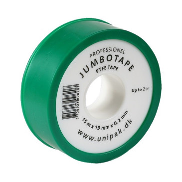 Лента ФУМ уплотнительная UNIPAK JUMBOTAPE 19х0.2 мм, 16.5м