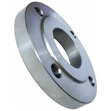 Фланец плоский ВФЗ Ду80 Ру16 резьбовой, внутренняя резьба, корпус - оцинкованная сталь